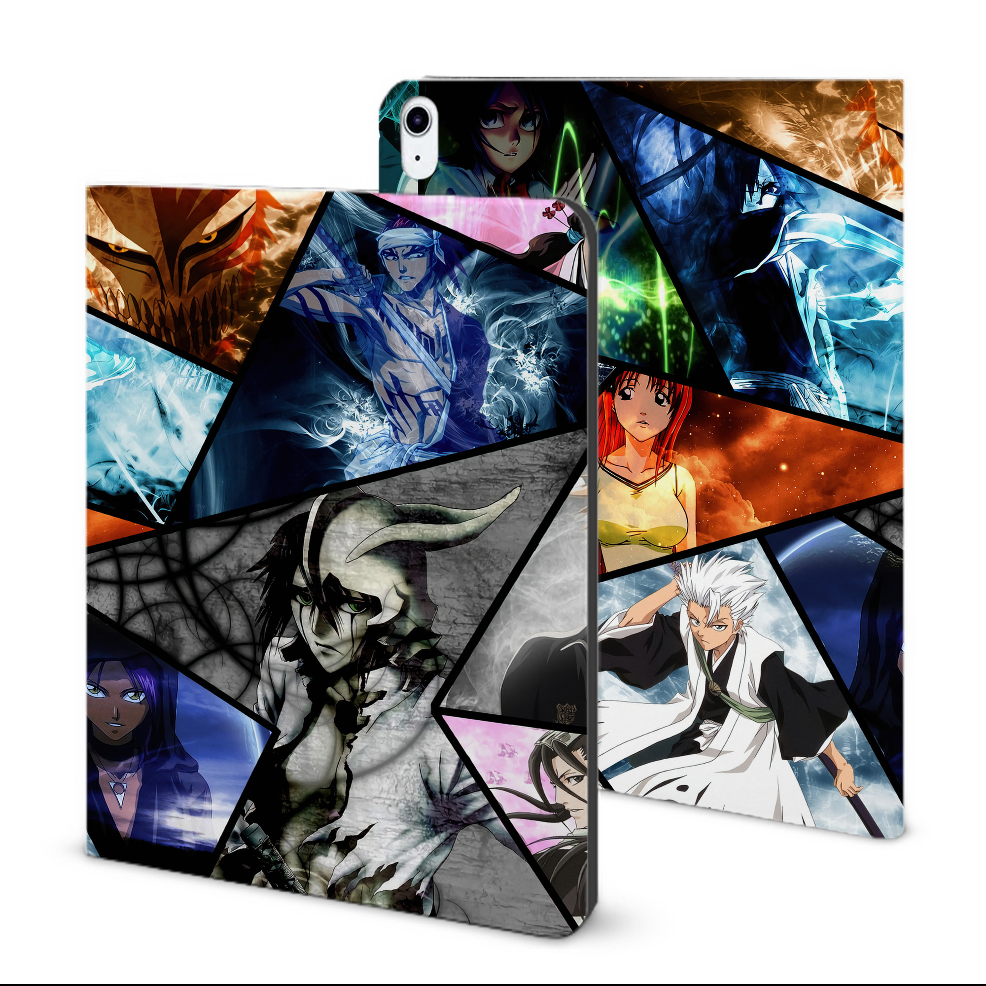 （画像用） ブリーチ BLEACH IPad ケース ブック型 PUレザー TPU 耐衝撃 軽量 薄型 ペン収納なし 全面保護 IPad 各モデル対応